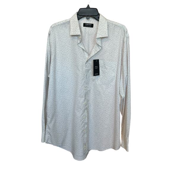 Nwt ~ NORDSTROM ~ Trim Fit Non-Iron Button-Up Shirt Size 17 100% Cotton - Picture 1 of 7